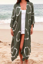 Load image into Gallery viewer, Long Kimono Jacket Tie Dye Print
