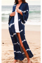 Load image into Gallery viewer, Long Kimono Jacket Tie Dye Print
