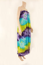 Load image into Gallery viewer, Long Tube Sarong with Coconut Shell Buckle Tie Dye
