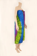 Load image into Gallery viewer, Mid Length Tube Sarong with Coconut Shell Buckle Tie Dye
