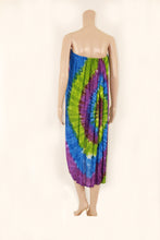 Load image into Gallery viewer, Mid Length Tube Sarong with Coconut Shell Buckle Tie Dye
