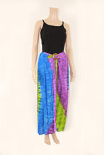 Load image into Gallery viewer, Mid Length Tube Sarong with Coconut Shell Buckle Tie Dye
