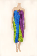 Load image into Gallery viewer, Mid Length Tube Sarong with Coconut Shell Buckle Tie Dye
