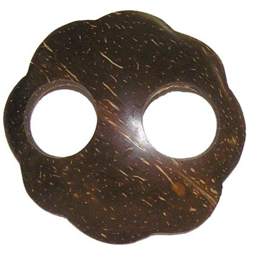 Carved Coconut Shell Sarong Buckle