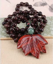 Load image into Gallery viewer, Carved Stone and Wooden Bead Long Necklace
