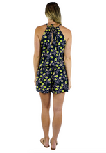 Load image into Gallery viewer, Chloe Halter Neck Romper Tulips Print
