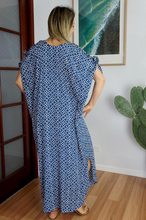 Load image into Gallery viewer, Cold Shoulder Mykonos Dress Links Print
