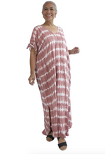 Load image into Gallery viewer, Cold Shoulder Mykonos Dress Shibori Print
