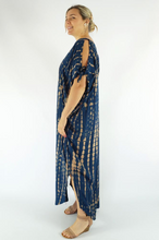 Load image into Gallery viewer, Cold Shoulder Mykonos Dress Soba Print
