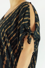 Load image into Gallery viewer, Cold Shoulder Mykonos Dress Soba Print
