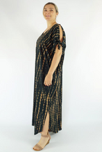 Load image into Gallery viewer, Cold Shoulder Mykonos Dress Soba Print
