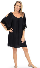Load image into Gallery viewer, Cold Shoulder Short Garden Dress Plain
