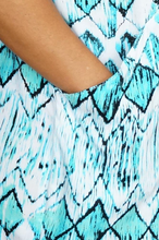 Load image into Gallery viewer, Cruiser Dress Abstract Diamond Print
