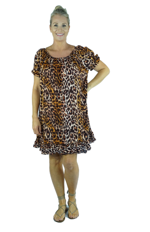 Diva Dress Leopard Print