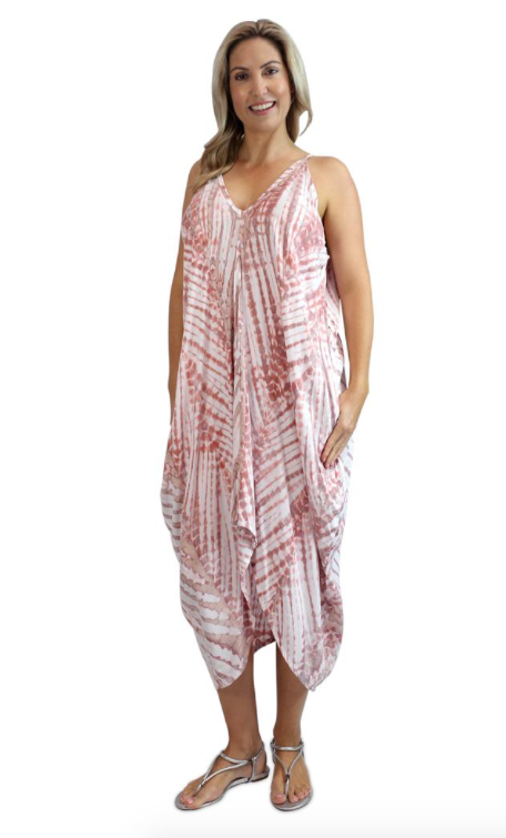 Festival Dress Feathers Print