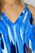 Load image into Gallery viewer, Festival Dress Streaky Tie Dye Print
