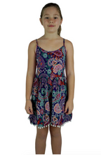 Load image into Gallery viewer, Girls PomPom Jumpsuit Paisley Print
