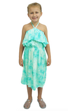 Load image into Gallery viewer, Girls Leo Dress Clouds Print
