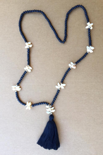 Load image into Gallery viewer, Handmade Wooden Bead and Shell Necklace
