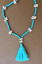 Load image into Gallery viewer, Handmade Wooden Bead and Shell Necklace
