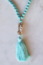 Load image into Gallery viewer, Handmade Wooden Bead and Shell Necklace
