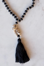 Load image into Gallery viewer, Handmade Wooden Bead and Shell Necklace
