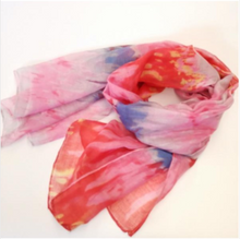 Load image into Gallery viewer, Large Cotton Feel Scarf Paint Print
