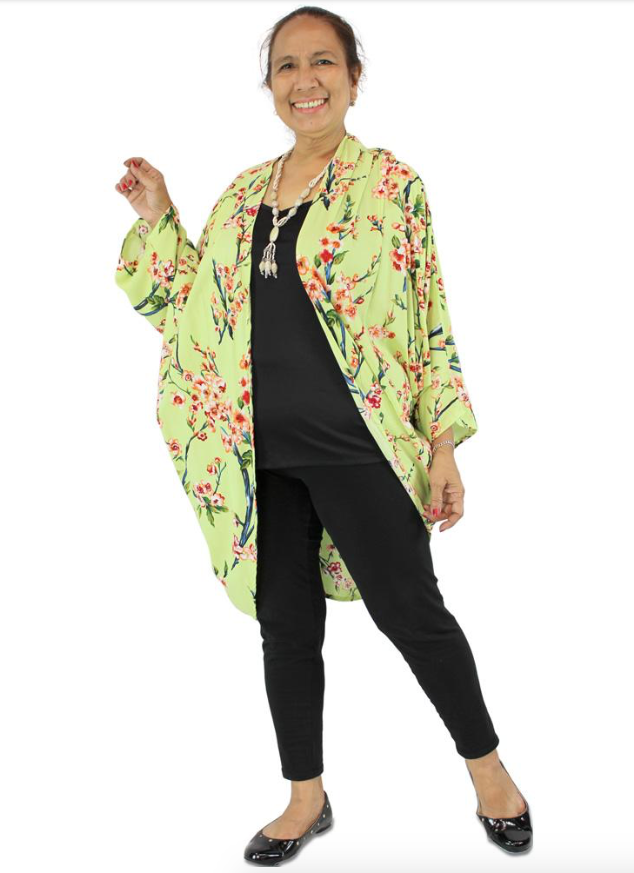 Kimono Jacket Cherry Blossom Print