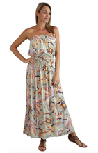 Load image into Gallery viewer, Long Tube Dress Lyrebird Print
