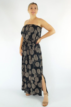 Load image into Gallery viewer, Long Tube Dress Marigold Print
