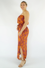 Load image into Gallery viewer, Long Tube Dress Marigold Print

