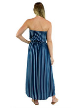 Load image into Gallery viewer, Long Tube Dress New Stripes Print
