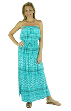 Load image into Gallery viewer, Long Tube Dress Tuscany Print
