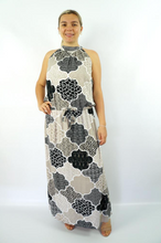 Load image into Gallery viewer, Long Chloe Dress Calypso Print
