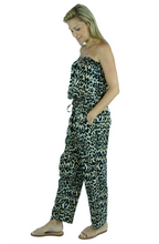 Load image into Gallery viewer, Long Jumpsuit Leopard Print
