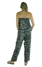 Load image into Gallery viewer, Long Jumpsuit Leopard Print
