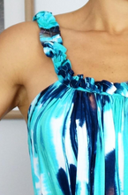 Load image into Gallery viewer, Short Magnum Dress Streaky Tie Dye Print
