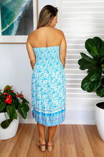 Load image into Gallery viewer, Short Smock Dress Bouquet Print
