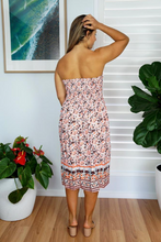 Load image into Gallery viewer, Short Smock Dress Bouquet Print
