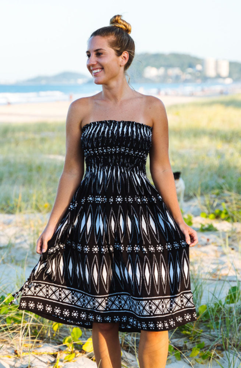 Short Smock Dress Tiffany Print