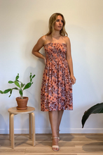 Load image into Gallery viewer, Short Smock Dress Spot Flower Print
