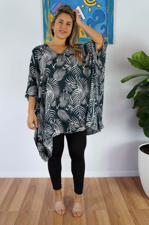 Short Tunic Palm Cove Print