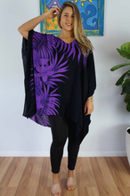 Load image into Gallery viewer, Short Tunic Palm Frond Print
