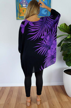 Load image into Gallery viewer, Short Tunic Palm Frond Print
