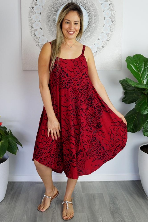 Mid Length Montego Dress Animal Print