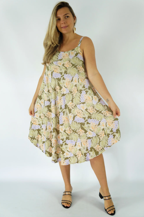 Mid Length Montego Dress Kauai Print