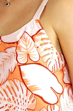 Load image into Gallery viewer, Mid Length Montego Dress Leaves Print
