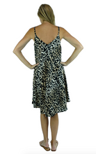 Load image into Gallery viewer, Mid Length Montego Dress Leopard Print
