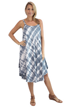 Load image into Gallery viewer, Mid Length Montego Dress Shibori Print
