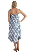 Load image into Gallery viewer, Mid Length Montego Dress Shibori Print
